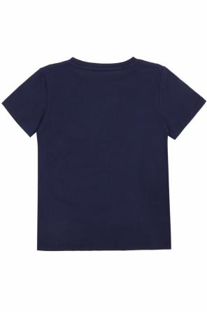 T-shirt with a print and logo, zdjęcie 2 T-shirt with a print and logo od Gucci Kids